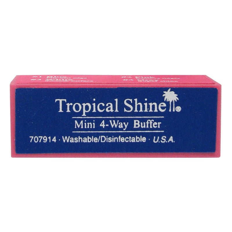 4-Way Buffer Mini-Block Medium-Fine and Smooth-Shine - Mini-Block by Tropical Shine for Women - 1 Pc File